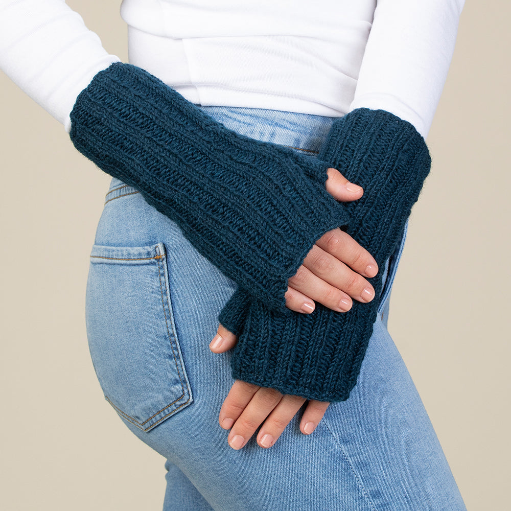 Denali Wool Knit Half Mitten