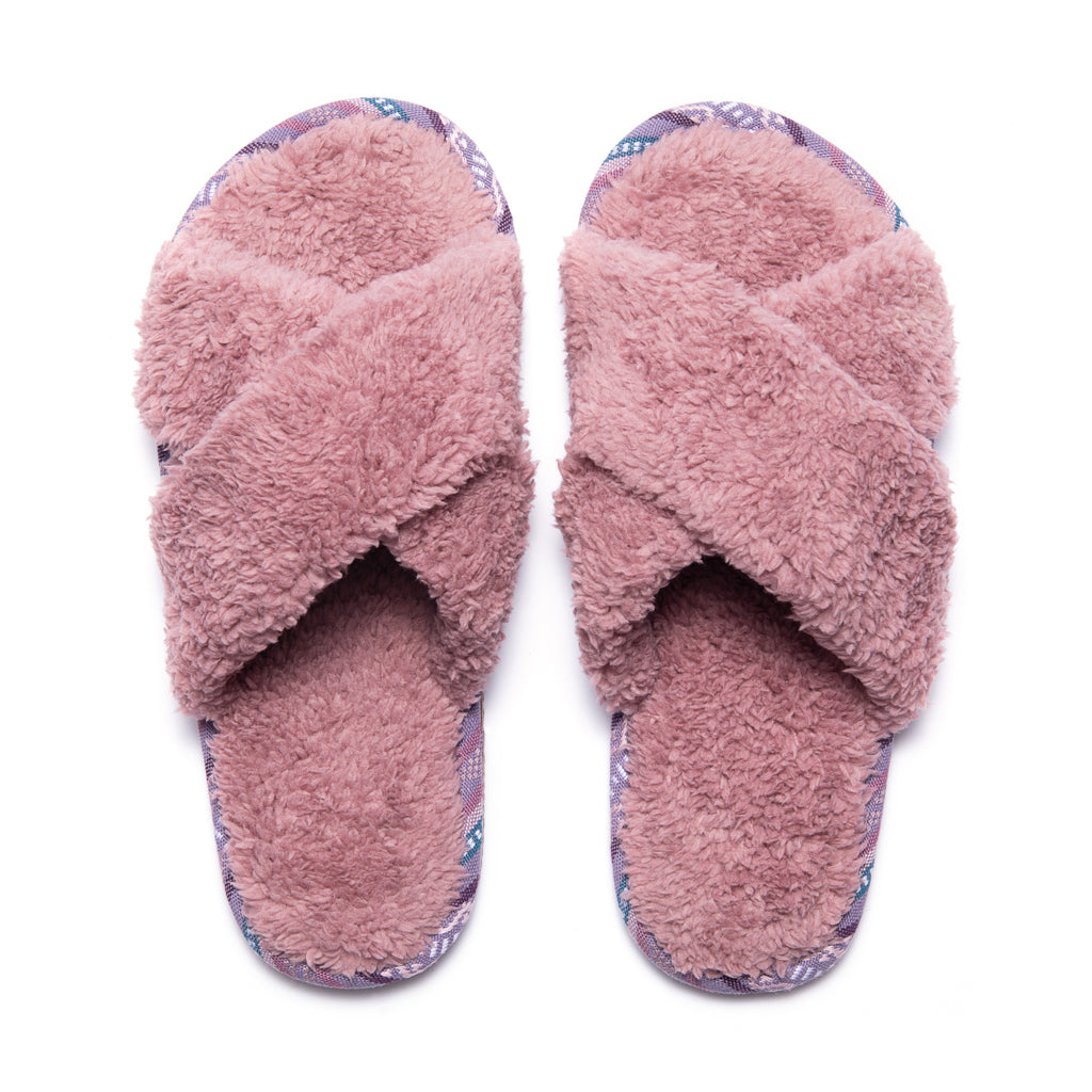 Women’s Sherpa Cross-Strap Slipper Cameo