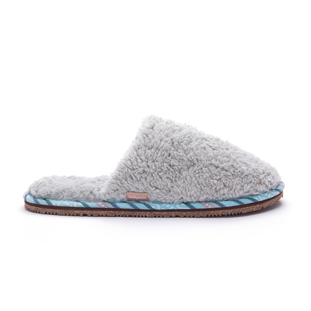Women’s Meridian Sherpa Mule Slipper Silver
