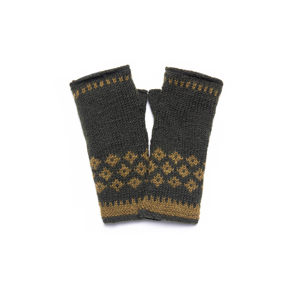 Vail Wool Knit Half Mitten